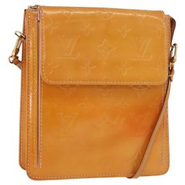 LOUIS VUITTON Monogram Vernis Motto Pouch Marshmallow Pink M91312 Auth BA12888