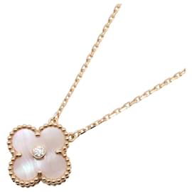 Van Cleef & Arpels Vintage Alhamb Pink Mother-of-Pearl Necklace