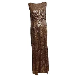 Jenny Packham Pailletten-Maxikleid Abendkleid