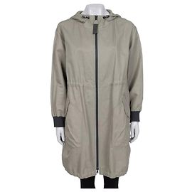 Abrigo con capucha verde Brunello Cucinelli - IT40/S De segunda mano