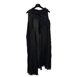 Balenciaga Vestido Plisado Negro