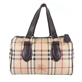 Burberry Borsa Boston Haymarket Check