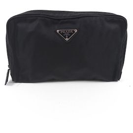 Prada Black Nylon Cosmetic Pouch
