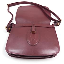 Borsa a tracolla Must de Cartier in pelle bordeaux