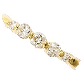 Autre Marque 18K Gelbgold-Ring mit 0,30ct Diamant