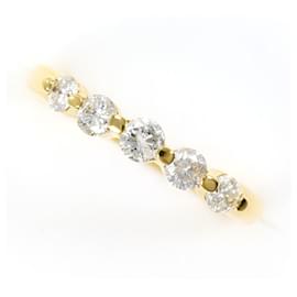 18K Gelbgold-Ring mit Diamant - Autre Marque
