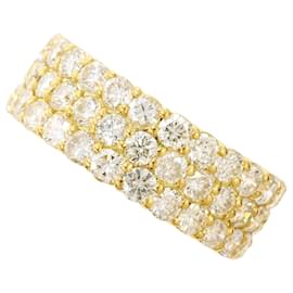 Autre Marque 18K Gelbgold-Ring mit Diamanten