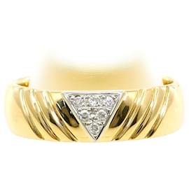 Autre Marque Ring aus Platin und Gelbgold mit Diamant