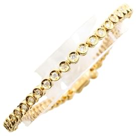 Autre Marque Bracciale con charm in oro giallo 18K con diamante