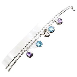 Autre Marque Bracciale con charm in oro bianco 18K