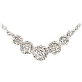 Autre Marque Collana in oro bianco 18K con diamante