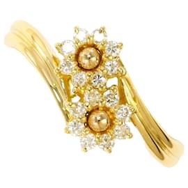 18K Yellow Gold Diamond Band Ring - Autre Marque