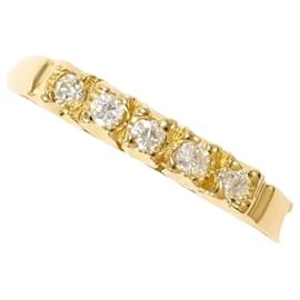 Autre Marque 18K Gelbgold-Ring mit Diamant