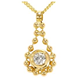 Autre Marque Collana in oro giallo 18K con diamante