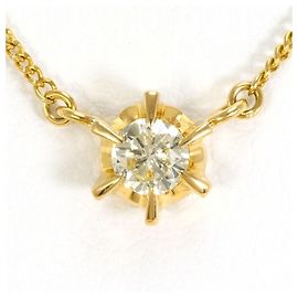 Autre Marque Collana in oro giallo 18K con diamante