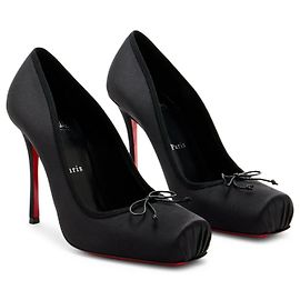 Christian Louboutin Cassia Nodo Satin Pumps Schwarz
