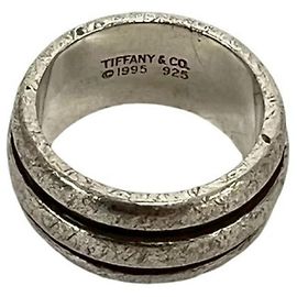 Tiffany & Co Anello Tiffany Vintage Grooved Double Line Band