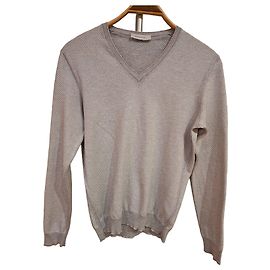 Ermenegildo Zegna V-Ausschnitt Pullover grau