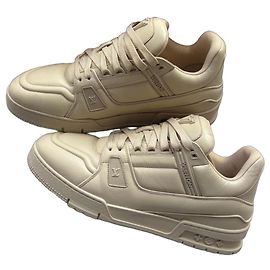 Louis Vuitton LV Trainer Sneakers Pelle Beige