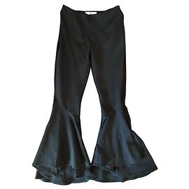Autre Marque Vivienne Hu Pantalon évasé noir taille haute