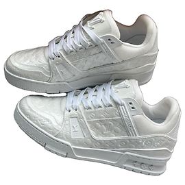 Sneakers Louis Vuitton Monogram Bianco Taglia 6