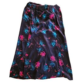 Ganni Falda Midi Estampado Floral