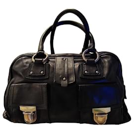 Tosca Blu Collezione Borsa Satchel in pelle nera