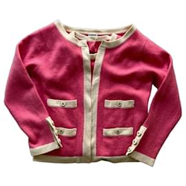 Chanel Strickjacke in Rosa und Creme