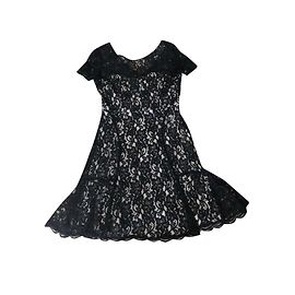 Diane von Furstenberg Vestido de encaje negro
