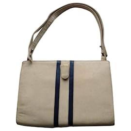 Bellesco Exclusive Beige Leather Shoulder Bag - Autre Marque