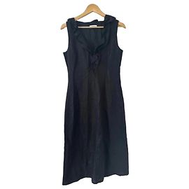 Autre Marque Vestido de lino negro Apriori