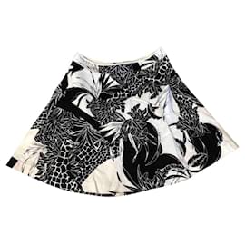 Falda de lino See by Chloé Estampado Floral y Animal