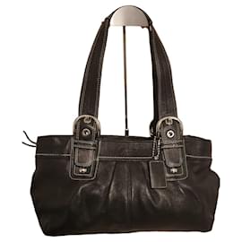 Coach Borsa Shopper in Pelle Nera