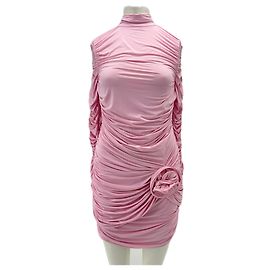 Vestido rosa de poliéster Magda Butrym x H&M