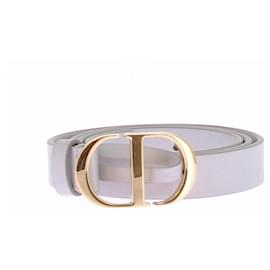 Irisierer grauer Ledergürtel - Dior