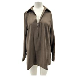 Blusa de algodón marrón COS Talla 38 - Cos