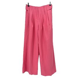Pantaloni Dorothée Schumacher in cotone rosa taglio carrot