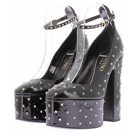 Valentino Garavani Décolleté con plateau in pelle