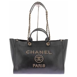 Chanel Bolso cabas de piel "Deauville"