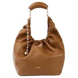 Borsa Loewe Squeeze in pelle marrone