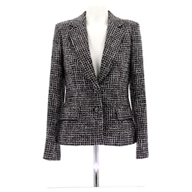 Chaqueta de tweed rosa y negra - Chanel