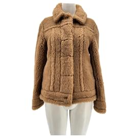 Chaqueta de piel marrón - Max Mara