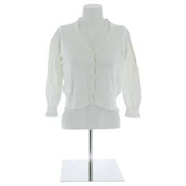Prada Cardigan weiß aus Baumwolle Größe 40