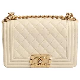 Chanel Mini Boy Bag Creme