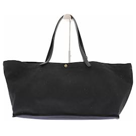 Borsa tote in tela nera The Row
