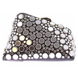 Attico Pochette con ornamenti a specchio