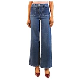 Jeans Palazzo Le Slim azul - tamanho UK 6 - Frame Denim