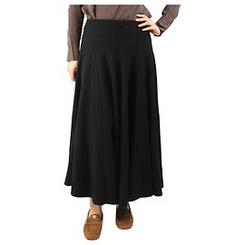 Marni Falda midi de lana negra - talla UK 10