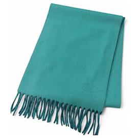 Stola in cashmere color turchese Hermès