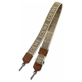 Tracolla in pelle e tela Loewe